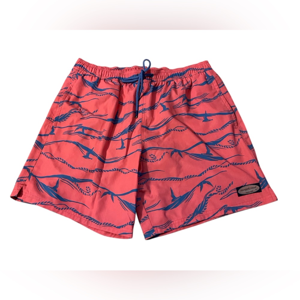 Vineyard‎ Vines Chappy Swim Trunks Marine Print Performance Men’s Large